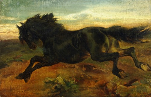 horses-in-art-history:artistsanimals:Title: Galloping HorseArtist: Carl WahlbomDate: 1846Medium: oil