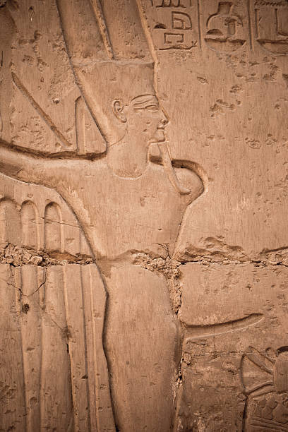 Relief of Min-AmunRelief depicting Min-Amun, god of fertility whose cult originated in the predynast