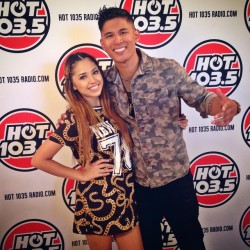 villegas-news:  djspindizzy: hanging out w/ this young woman today.. nice getting to see her again and getting to interview her at @hot_1035 #radiolife #interscope #hot1035 #hot1035sac