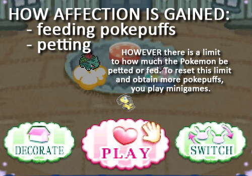 Pokemon-Amie Affection Guide for Pokemon X and Y