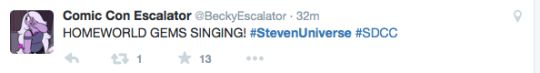gems-n-kyojin:  SO MUCH IS NEWSTHIS IS GREATT!!!!!!!!! (SU SDCC PANEL FEEDBACK)
