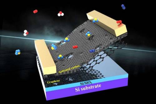 New paradigm in atmospheric gas sensing and molecular identificationGraphene, an atomic-thick sheet 