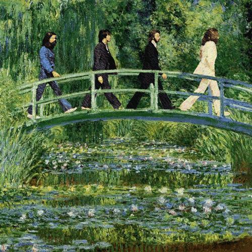 blusched:  agsuf:  Monet vs The Beatles  hello yes two of my favorite things 