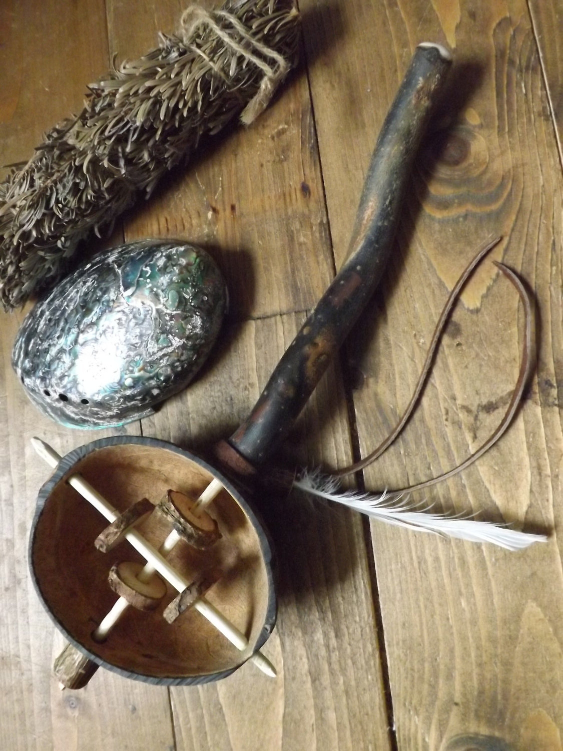 wildwizardcrafts:Coco Shaman Spirit Rattle -  shaman druid witch ritual journeying