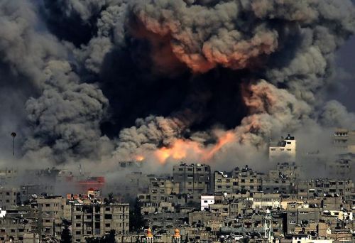 themindfulmuslim:  “And as things fell apart, nobody paid much attention.” Recent picture taken in Gaza. 