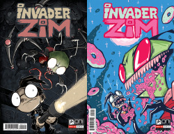 aaronalexovich:  ZIM #2 OUT TODAY. (Also the ZIM #1 second printing!) WHO WILL GARGLE THE DONUTS??  