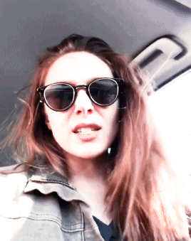 dailymaximoffs:Elizabeth Olsen singing “You Can’t Hurry Love” on instagram