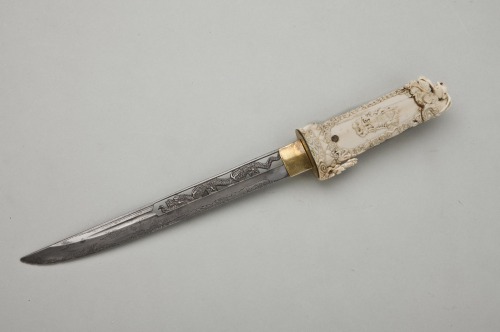 Tanto with carved bone grip, mid 19th century.from The State Hermitage Museum, St. Petersburg