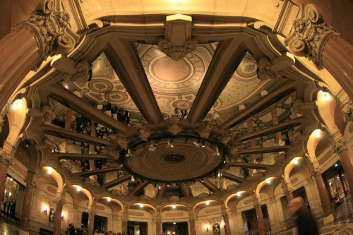 castlesandmedievals:The Palais Garnier eight56 metres (184 ft) from ground level to the apex of 