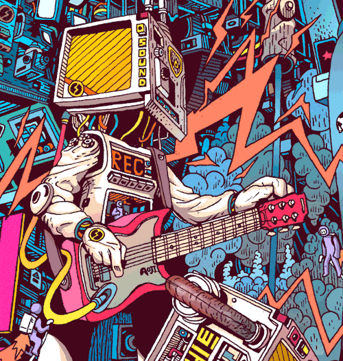 astromech-punk:Hardrock Space Machine by Lee Juyong 