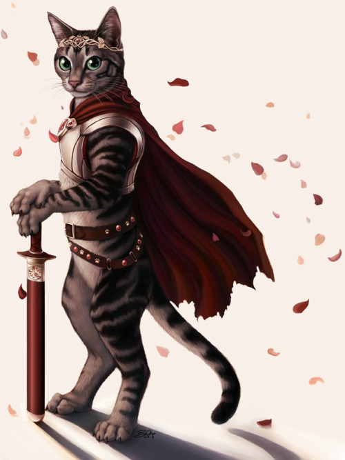 Speaking of special kitties, I felt the need to reblog this incredible piece that I commissioned fro