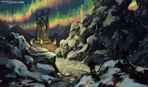 The Elder Scrolls V: Skyrim we try to draw landscapes