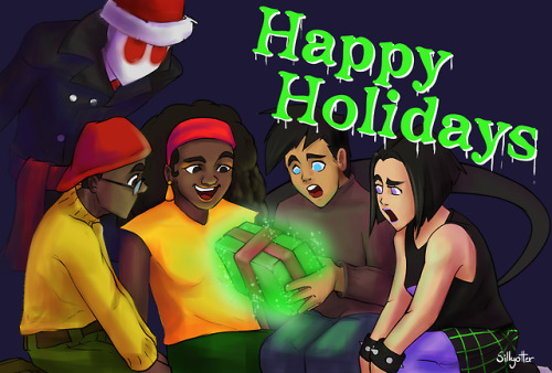 Happy Holidays and Merry Christmas Truce! My art for @whosvladagain for @thickerthanectoplasm &rsquo