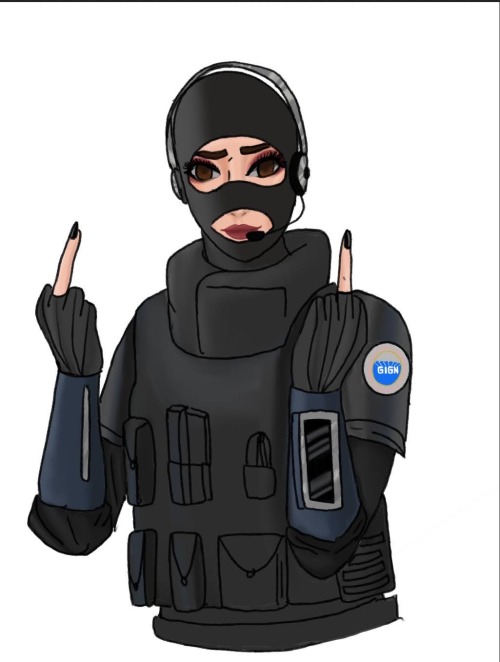 Heres A Redraw I Did Of The Stock Below As Twitch From Rainbow Six Siege! Im Still Learning How To Do
