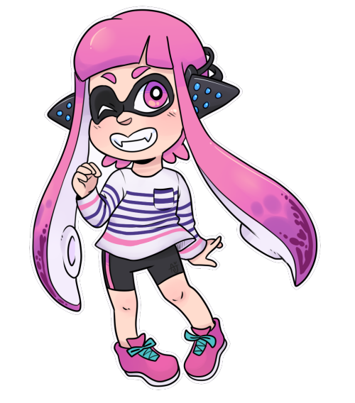 inkie-heart:  I’ve drawn a lot of squid kids lately (but that’s probably not surprising) 