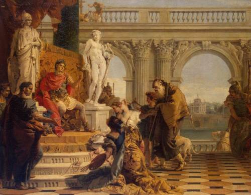 Maecenas Presenting the Liberal Arts to the Emperor Augustus, Giovanni Battista Tiepolo, 1743