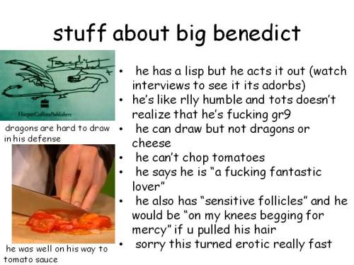 welcometothefandoms: Anonymous asked: Can I get a Benedict Cumberbatch ppt? I thought the first Sher