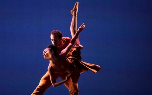 alexandra hutchinson and kouadio davis photographed performing in robert garland’s higher grou