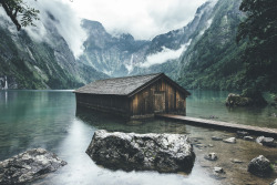 tulipnight:  Lone Boathouse by Brian Fulda 