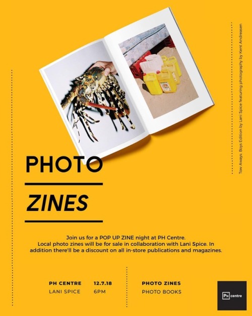 This Thursday night at 6pm, @phcentre and myself will be doing a POP UP zine night where I’ll 