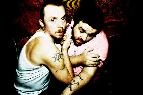 cobblestonedd:  Simon Pegg and Nick Frost as The Libertines… 