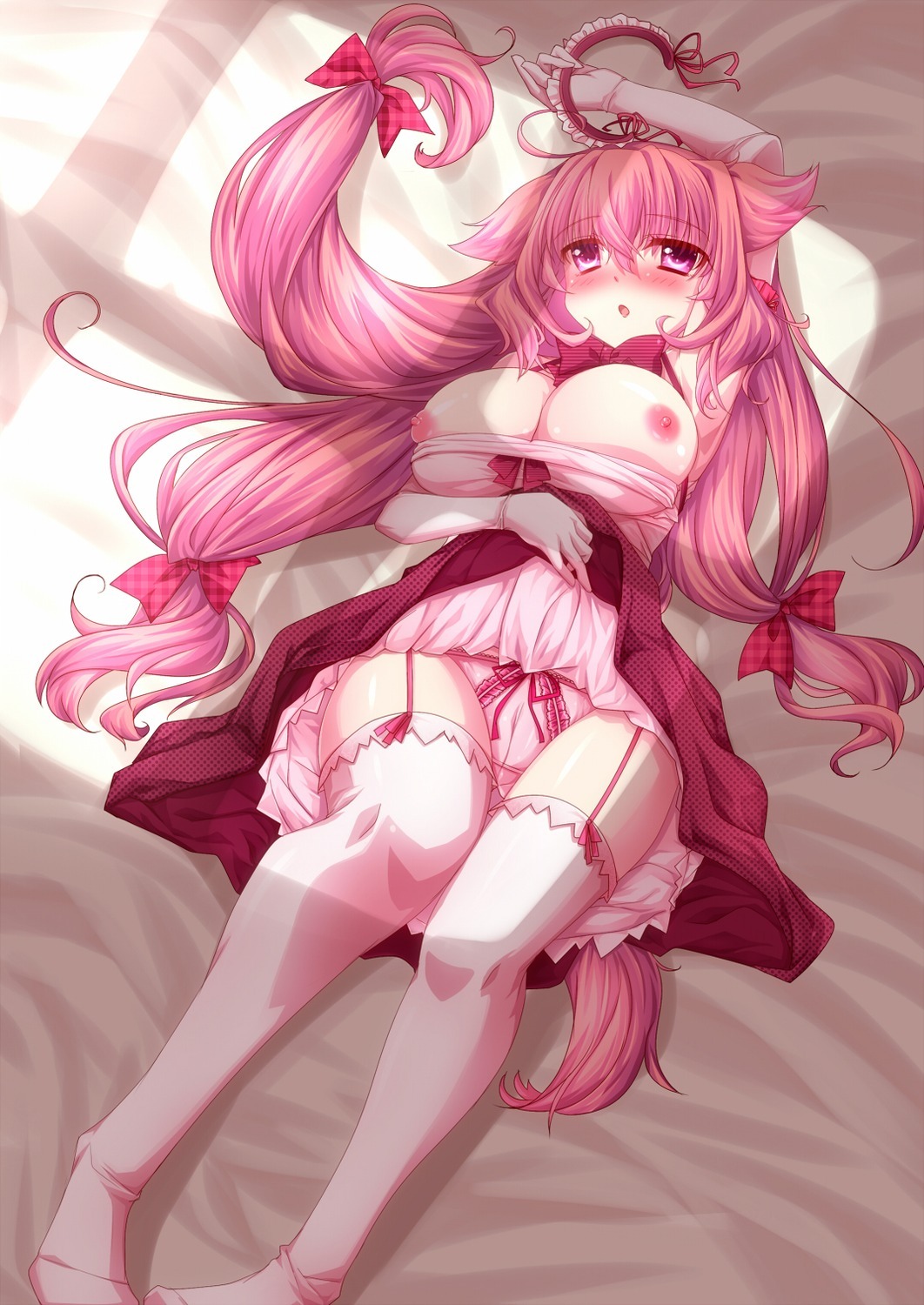 abaslev:  alfred animal ears breasts maid nipples pantsu stockings thighhighs | yande.re