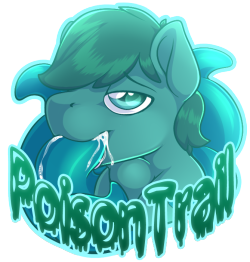 More badges woo! Poison trail’s is a after dark badge but i couldn’t fit the words ;3;