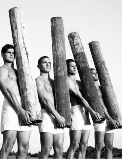 mrchaddyliciouschadwhite:  Chad White &amp; Kerry Degman &amp; Ryan Bertroche in “Boot Camp” Lensed by Richard Phibbs and Styled by Emil Dostovic for Sport &amp; Style December 2009 