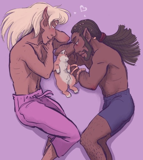 taz-ids:wildgoosery:Obligatory Taakitz Valentine Sap ✨❤️❤️✨[ID] A full color drawing of Taako 