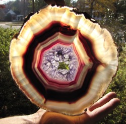 mineralists:  Fabulous and Huge Amethyst Geode Cross Section