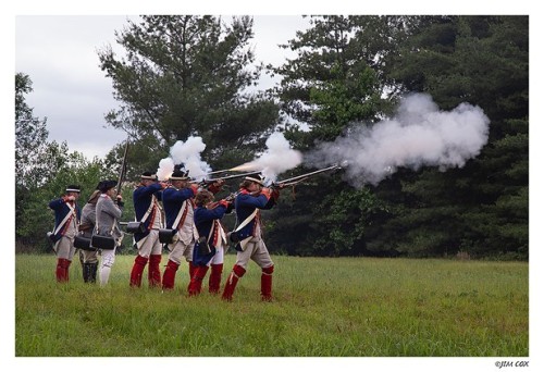 Smoke and Fire. At Vincennes, Indiana Annual Spirt Rendezvous. . . the flashing of death the enemy a