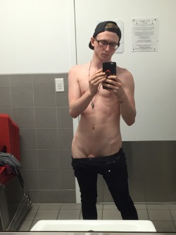 3rdistheonewithaveryhairychest:Took a selfie to send to some hottie when I was at work.