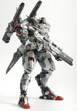 mechaddiction:  Custom Build: HG 1/144 Hyakuren