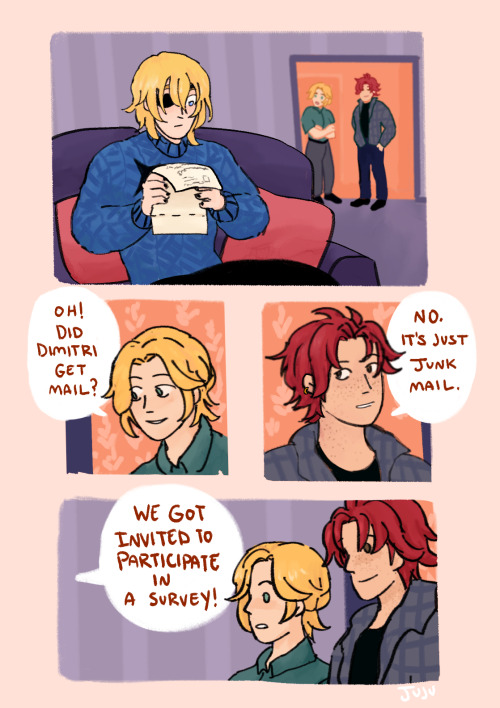 faerghus four roommates&hellip; dimitri gets mail?//(felix lives with them just not pictured here) c