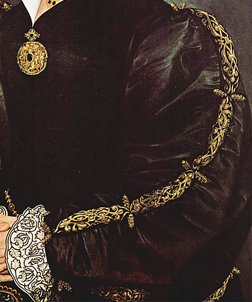 Portrait of Catarina Howard (detail) by Hans Holbein (1497-1543)oil & tempera on panel, c.1541