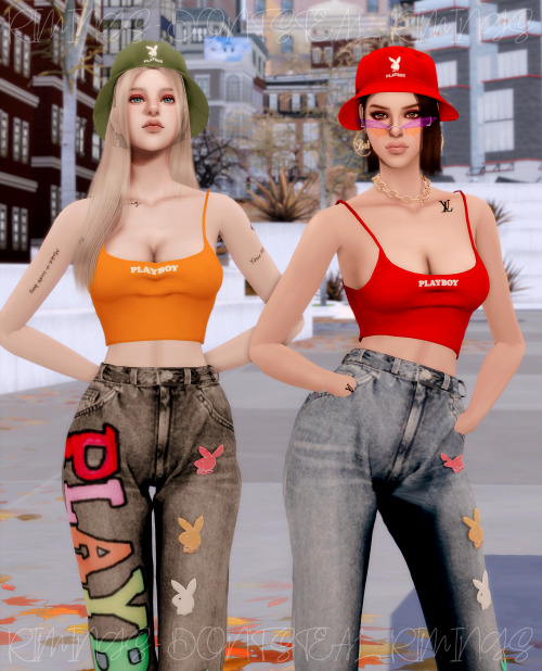 [RIMINGS] PLAYBOY SETFEBRUARY GIFTBOX - TOP / BOTTOM / HAT- NEW MESH- ALL LOD- NORMAL MAP- 24 / 24 /