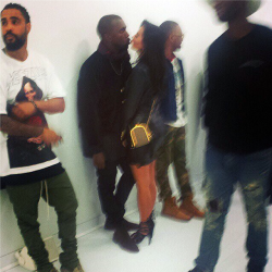 na-turalbliss:  kimkanyekimye:  Kim &amp; Kanye at the ‘Yeezus Tour ’ Pop Up Store in Melbourne 9/9/14  