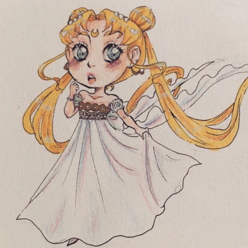 magicalgirltash: A quick Princess Serenity chibi! Sorry I haven’t posted much, waiting to get 