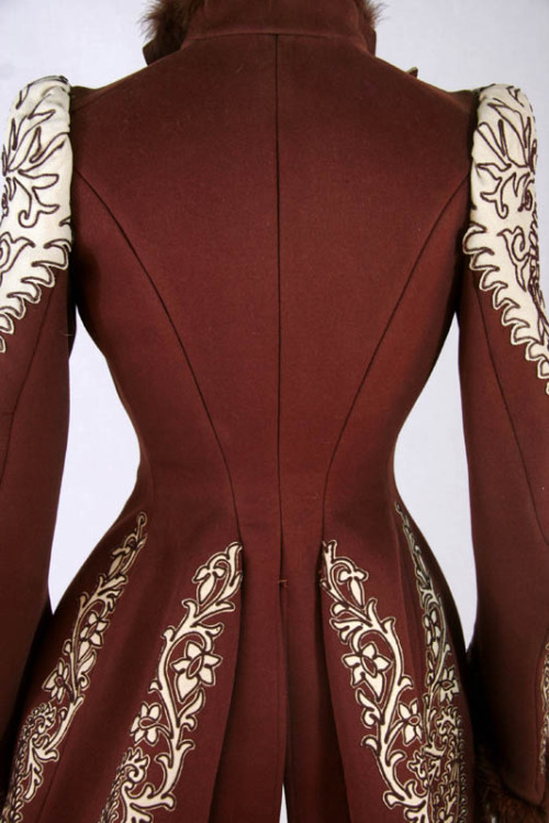 ephemeral-elegance: Machine Embroidered Jacket, ca. 1890s Owned by Jessie Mason Webb via NDSU