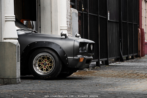 ephchi:  vtecforever:  upyourexhaust:  OLD SCHOOL PERFECTION // PHIL SOHN’S MAZDA RX3. Photos by: Ryan Lopez, Richard Benson, Taylor Wellborn for StanceNation  Damn, didn’t know he had an RX-3 as well  Give me both please? :3 