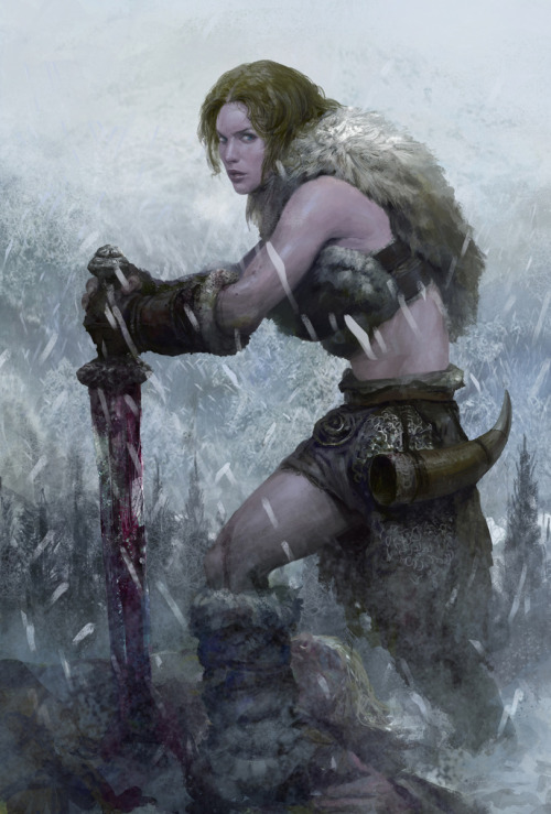 Barbarian women warriors