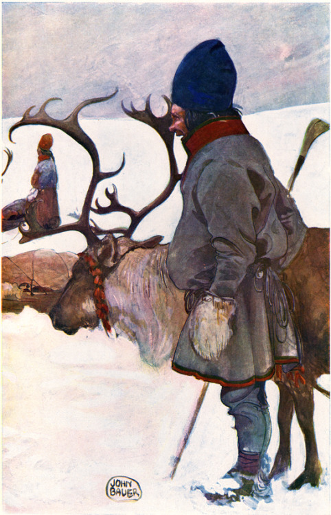 ritasv:‘Sami with Reindeer’ by John Bauer