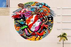 supersonicart:   Versace x POW! WOW! Mural