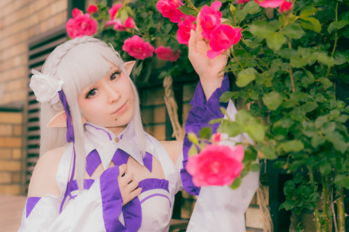 Chuken Coco as Emilia (Re: Zero)