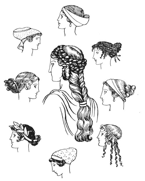 intheheatherbright: Greek Hair-dressing. Marjorie &amp; C. H. B.Quennell, Everyday Things in Cla