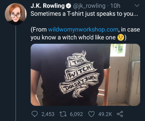 direfang:gaylor-moon:Hey so JK Rowling went full mask off and is advertising an explicitly terf stor