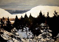 Art-Centric:  Rockwell Kent - Maine Coast, Winter, 1909 At Boston Museum Of Fine