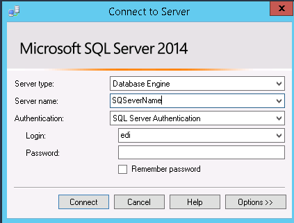 Microsoft SQL Server 2014 Authentication for Cleo Clarify