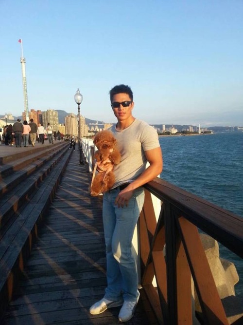xclusiv4ejc:  Who is this #Asian #MuscularDemigod?   He is Yi Tin Chen, a 26-year-old living in Taipei. Honour as The Hottest Bean Curd Seller, a promotional model, a muscle worshipper, a dog lover and good connection with babies.  What more could you