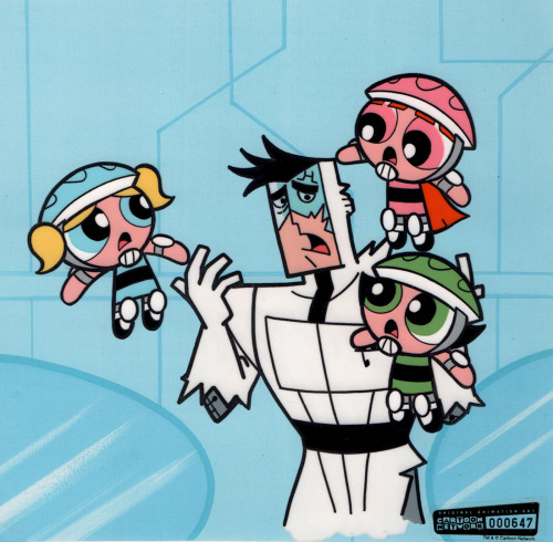 Original hand painted cels from The Powerpuff Girls. The episodes are:“Dental Hy-Jynx“ (